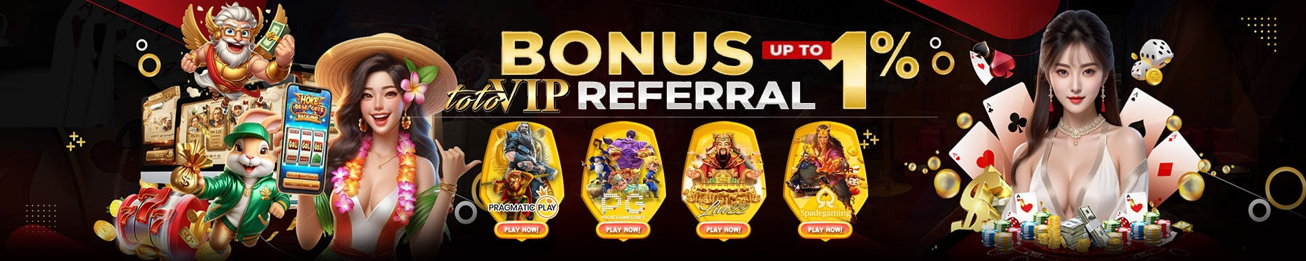 Bonus Refferal 1% Totovip